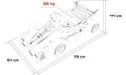 Pojazd elektryczny Porsche Formula E, czerwony