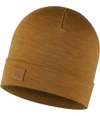 Gruba czapka Merino, musztardowa - 118