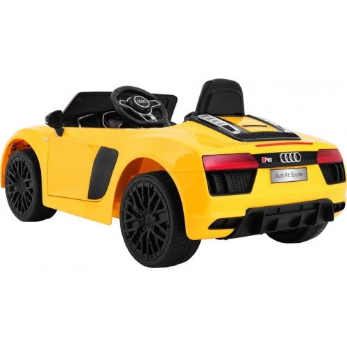 Pojazd elektryczny Audi R8 Spyder RS EVA 2 4 G, żółty