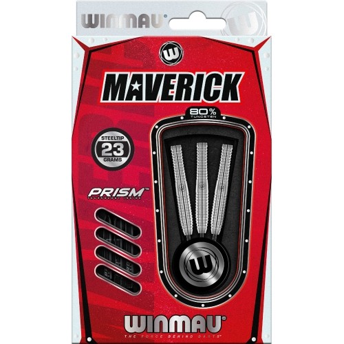 Rzutki Winmau Maverick, 80% wolframu, stalowe końcówki