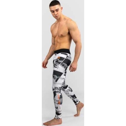 Męskie legginsy kompresyjne UFC Zenith by Venum White Authentic Fight Week Performance