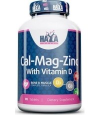 Haya Labs Calcium Magnesium & Zinc with Vitamin D 90 tab.