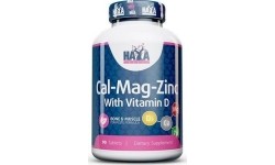 Haya Labs Calcium Magnesium & Zinc with Vitamin D 90 tab. (wapń, magnez, cynk, witamina D)