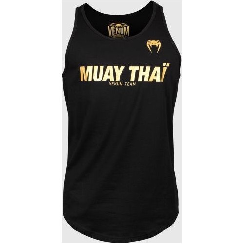 Koszulka na ramiączkach Venum Muay Thai VT - czarno-złota