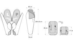 Śpiwór Meteor Indus R - Czarno-szary