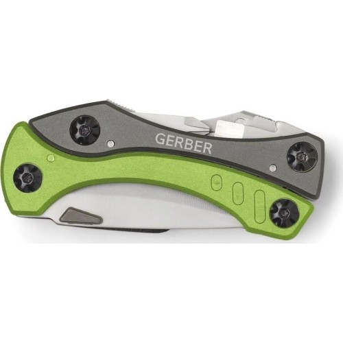 Multitool Gerber Crucial, zielony