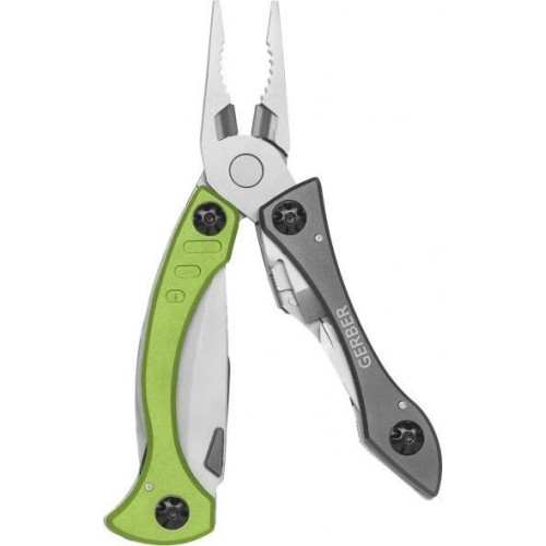 Multitool Gerber Crucial, zielony