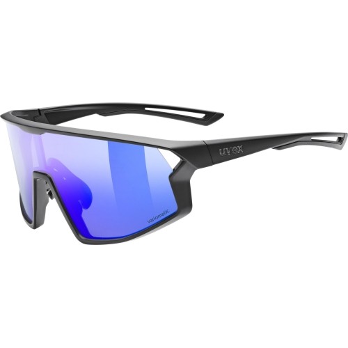 Glasses Uvex skyryse V black matt / mirror blue