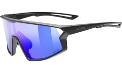 Glasses Uvex skyryse V black matt / mirror blue