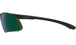 Glasses Uvex slade black matt / mirror green