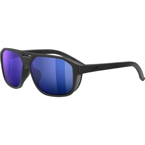 Glasses Uvex cosmic L black matt / mirror blue