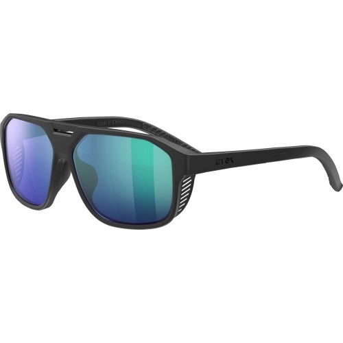 Glasses Uvex cosmic L black matt / mirror green