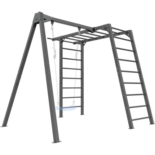 Drabinka PREMIUM MO-016 + huśtawka 1-stanowiskowa PREMIUM do drabinki MO-017 - Marbo Sport