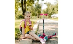 Hulajnoga trójkołowa Meteor Funny - Różowy