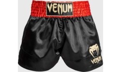 Spodenki Muay Thai Venum Classic, czerwono-czarno-złote