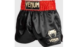Spodenki Muay Thai Venum Classic, czerwono-czarno-złote