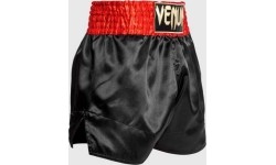 Spodenki Muay Thai Venum Classic, czerwono-czarno-złote