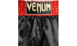 Spodenki Muay Thai Venum Classic, czerwono-czarno-złote