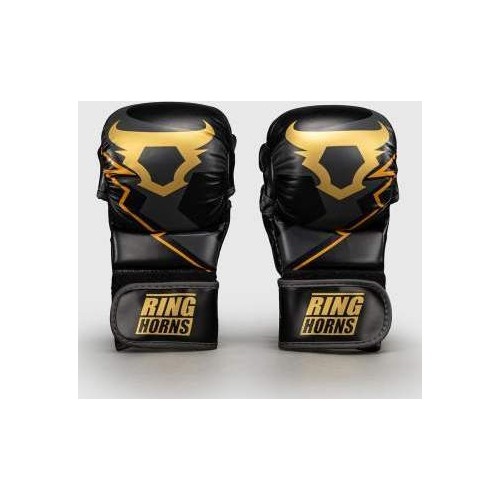 Ringhorns Charger by Venum MMA Sparring Gloves - Black/Gold