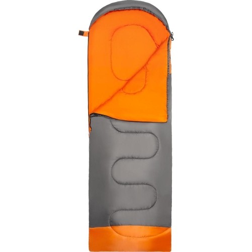 Śpiwór Nils Camp NC2008, rozmiar L, szaro-pomarańczowy