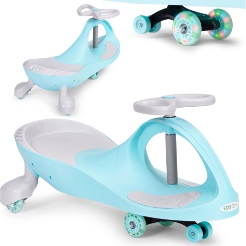 Grawitacyjny pojazd dla dzieci z kołami LED niebieski ECOTOYS