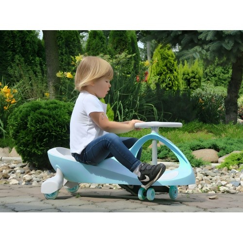 Grawitacyjny pojazd dla dzieci z kołami LED niebieski ECOTOYS