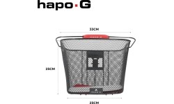 Torba rowerowa na kierownicę BONIN HAPO-G E-Bike // z uchwytem Quick-Release, metalowa (czarna)