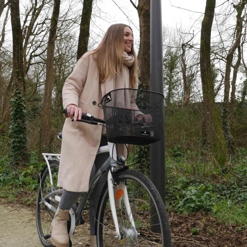 Torba rowerowa na kierownicę BONIN HAPO-G E-Bike // z uchwytem Quick-Release, metalowa (czarna)