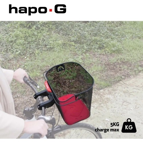 Torba rowerowa na kierownicę BONIN HAPO-G E-Bike // z uchwytem Quick-Release, metalowa (czarna)