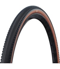 Opona Schwalbe G-One Comp K-Guard 28" x 1.50" (40-622) // E-25, dętkowa, niezwijana, Green Compound, K-Guard, brązowy bok