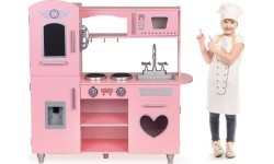 Duża drewniana kuchnia dla dzieci efekty dźwiękowe Eco Toys