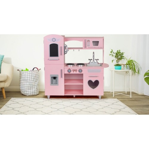 Duża drewniana kuchnia dla dzieci efekty dźwiękowe Eco Toys