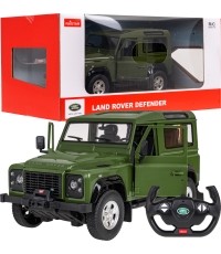 Samochód zdalnie sterowany Land Rover Defender 1:14 RASTAR zielony