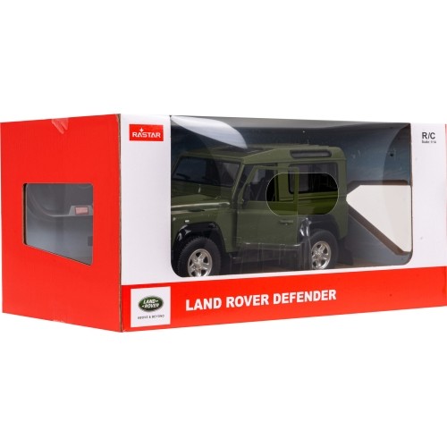 Samochód zdalnie sterowany Land Rover Defender 1:14 RASTAR zielony