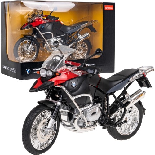 Metalowy motocykl BMW R1200GS 1:9 RASTAR czerwony
