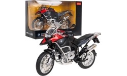 Metalowy motocykl BMW R1200GS 1:9 RASTAR czerwony