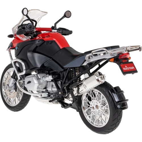 Metalowy motocykl BMW R1200GS 1:9 RASTAR czerwony