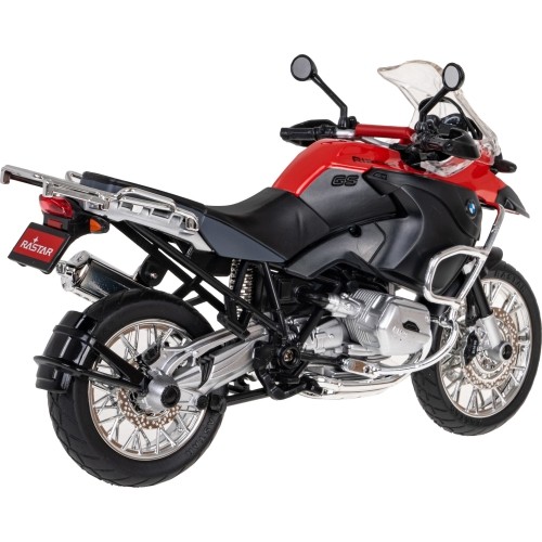 Metalowy motocykl BMW R1200GS 1:9 RASTAR czerwony