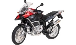 Metalowy motocykl BMW R1200GS 1:9 RASTAR czerwony