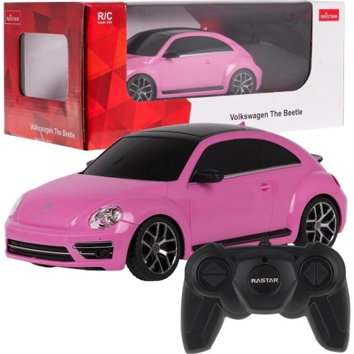 Zdalnie sterowany Volkswagen Beetle 1:24, różowy, RASTAR