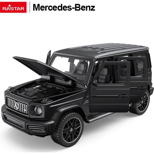 Metalowy samochód 1/32 Mercedes-Benz AMG G63 z dźwiękiem czarny RASTAR