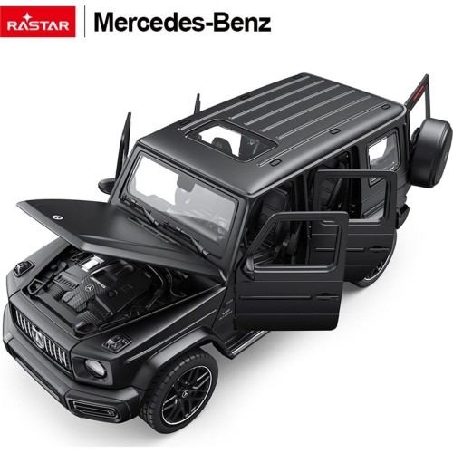 Metalowy samochód 1/32 Mercedes-Benz AMG G63 z dźwiękiem czarny RASTAR