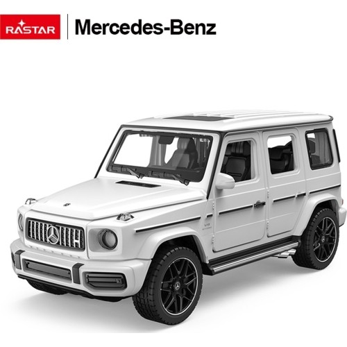 Metalowy samochód 1/32 Mercedes-Benz AMG G63 z dźwiękiem biały RASTAR