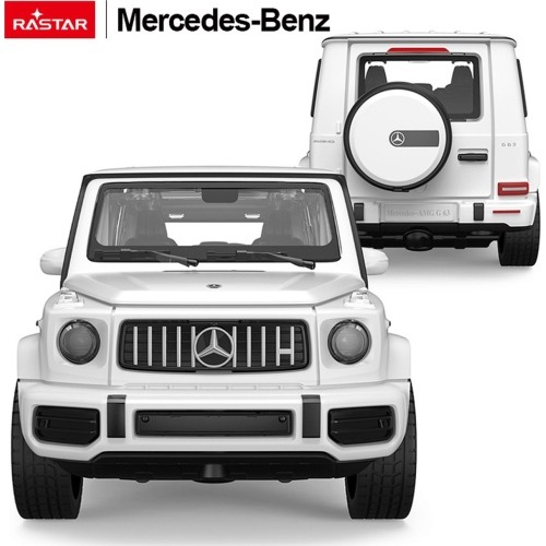 Metalowy samochód 1/32 Mercedes-Benz AMG G63 z dźwiękiem biały RASTAR