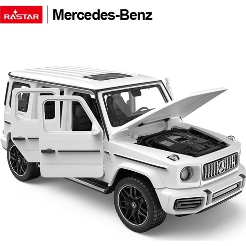 Metalowy samochód 1/32 Mercedes-Benz AMG G63 z dźwiękiem biały RASTAR