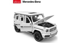 Metalowy samochód 1/32 Mercedes-Benz AMG G63 z dźwiękiem biały RASTAR
