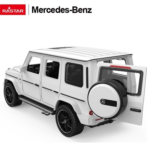 Metalowy samochód 1/32 Mercedes-Benz AMG G63 z dźwiękiem biały RASTAR