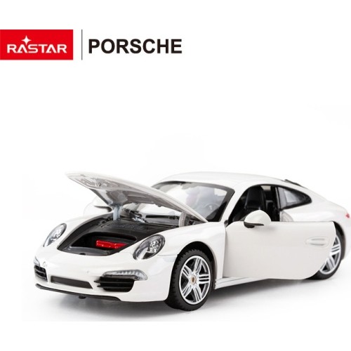 Metalowy samochód 1:24 Porsche 911 biały RASTAR