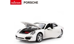 Metalowy samochód 1:24 Porsche 911 biały RASTAR