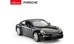 Metalowy samochód 1:24 Porsche 911, czarny, RASTAR